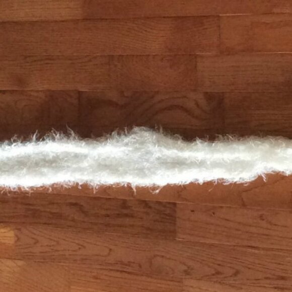 White Scarf Hat Womens Headwraps Winter Cold Weather Toque Ski Sports Wear - Picture 4 of 5